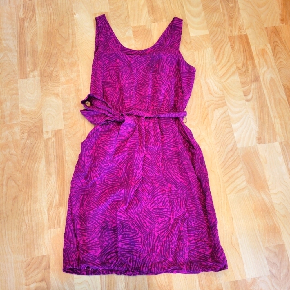 Mossimo Magenta Sleeveless Tie Waist Dress Size XS